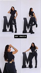 CALÇA JEANS INTERMEDIÁRIA GRADE QUEBRADA