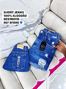 SHORT JEANS 100% GRADE QUEBRADA