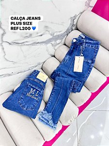 CALÇA JEANS PLUS SIZE COM LYCRA