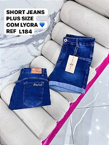 SHORT JEANS PLUS SIZE COM LYCRA