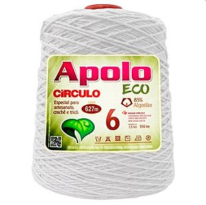 Barbante Apolo eco 6 Com 610 Metros COR 8001 Círculo