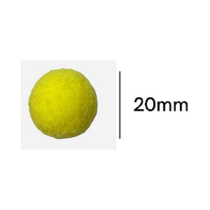 Pompom 2 cm Amarelo Canário com 50 unidades NYBC