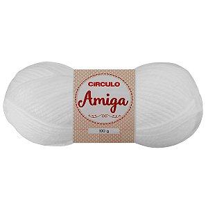 Fio Amiga 100 Gramas Cor 10 Branco Com 133 metros Círculo