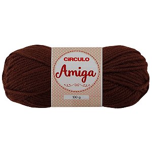 Fio Amiga 100 Gramas Cor 850 Castanho Com 133 metros Círculo