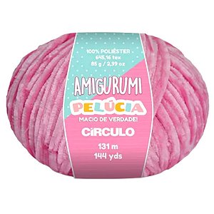 Linha Amigurumi Pelucia COR 3182 C/ 131 Metros Círculo