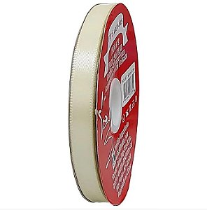 Fita poliéster 15mm Creme c/50 metros Trader