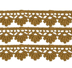 Renda Guipir 15mm COR: Dourado C/ 13.70 Metros Trader