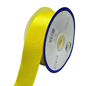 Fita Cetim 38mm Canário c/50 metros BZ