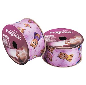 Fita cetim estampada ECF 009TR 38mm c/10 metros -Progresso