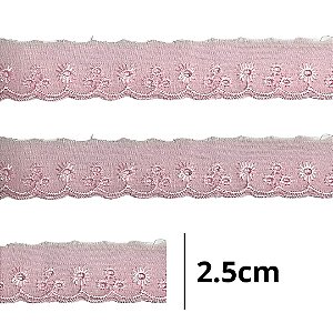 Bordado Ingles 2.5cm COR 132 CTL-61 c/ 13.7 metros NYBC