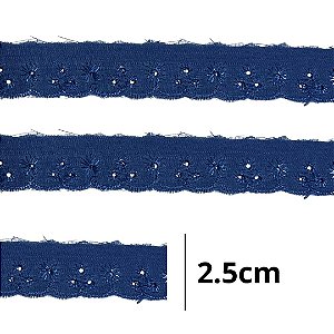 Bordado Ingles 2.5cm COR 207 CTL-61 c/ 13.7 metros NYBC