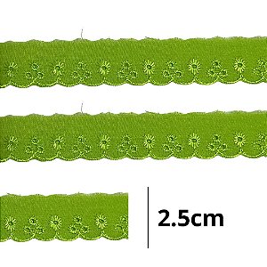 Bordado Ingles 2.5cm COR 225 CTL-61 c/ 13.7 metros NYBC