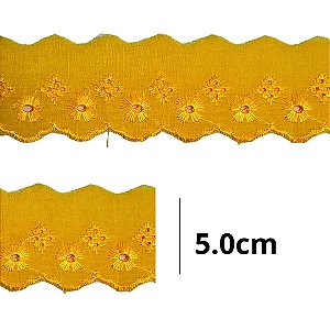 Bordado Ingles 5.0cm COR 110 CTB-134 c/ 13.7 metros NYBC