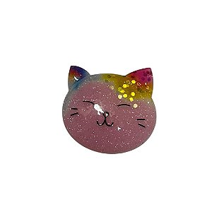 aplique gatinho resina ref 0001 - 27mm