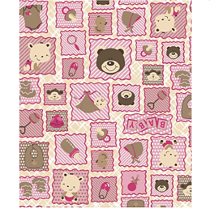 Tecido tricoline estampado ref:2145 - 100% algodão 50cm x 150cm Círculo