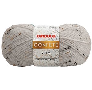 Fio confete 100 gramas COR 0010 c/210 metros CIRCULO