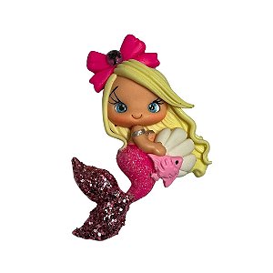 Enfeite Biscuit Boneca Barbie 80mm Ref 02 Sanding