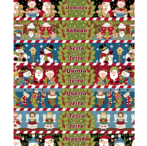 Tecido tricoline natal ref:2299 - 100% algodão 60cm x 150cm Círculo