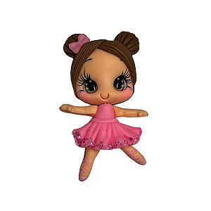 Enfeite Biscuit Boneca Bailarina 65mm Ref 07 Sanding