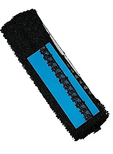 Renda Guipir CHL-653 cor preto 15mm c/13.70 metros NYBC