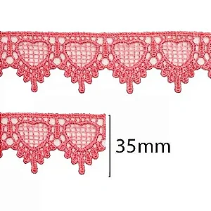 Renda Guipir CHL-590 cor coral 35mm c/ 13.70 metros NYBC