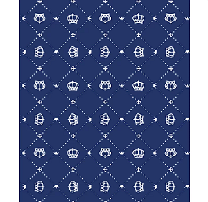 Tecido tricoline estampado coroa ref:2224 - 100% algodão 50cm x 150cm Círculo