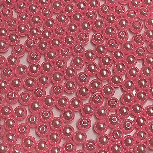 Pérola Plástica Abs Rosa 8mm Ref 0620 Com 100 Gramas