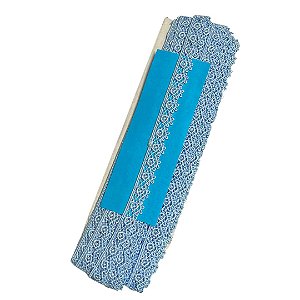 Renda Guipir CHL-653 cor azul bebê 15mm c/13.70 metros NYBC