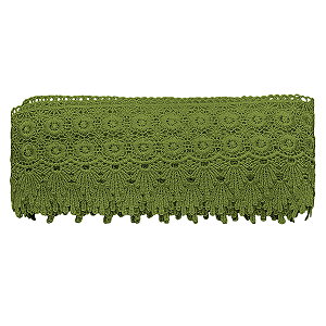 Renda Guipir 9,5cm Verde Pistache CHL-427 com 13,7 Metros NYBC