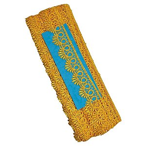 Renda Guipir chl-113 cor amarelo ouro c/13.70 metros NYBC