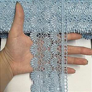 renda guipir chl-579 azul bebê 75mm por metro