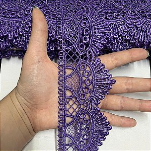 renda guipir chl-438 roxo 68mm por metro