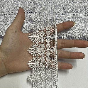 renda guipir chl-631 branco 60mm por metro