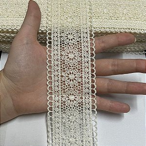 renda guipir chl-419 creme 55mm por metro