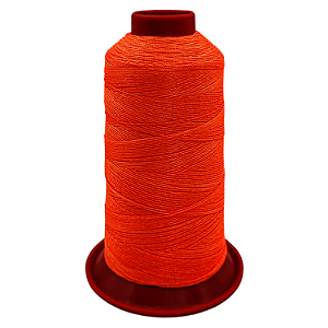 Fio Cordonê 100gr Cor 0782 Laranja Neon com 450 Metros Círculo
