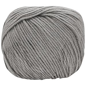 Fio Amigurumi Soft cor 8212 Cromado com 150 metros Círculo