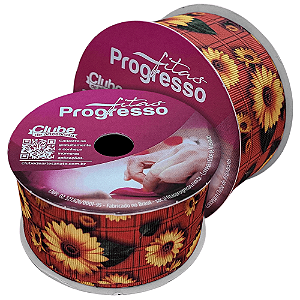 Fita Gorgurão Festa Junina 38mm Cor 326 EGP 009TR com 10 Metros Progresso