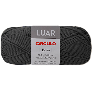 Fio Luar 100gr Cor 8314 Dark com 155 Metros Círculo