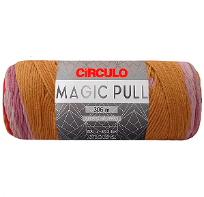 Fio Magic Pull Cor 9928 Amor de Ouro Com 306 Metros Círculo