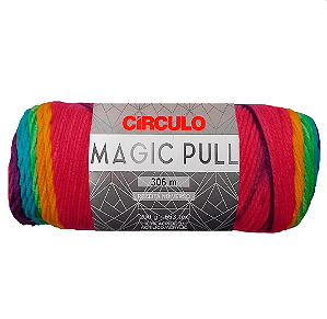 Fio Magic Pull Cor 9595 Orgulho Com 306 Metros Círculo