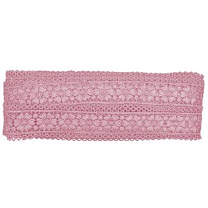 Renda Guipir Ref 12509 Cor 03 Rosa 40mm Com 13.70 Metros Trader