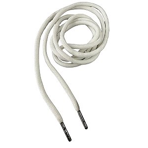 Cordão Redondo Com Ponteira Branco 1,50cm Ref 01548 Makro