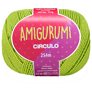 Linha Amigurumi Cor 5806 Limonada Com 254 Metros Círculo