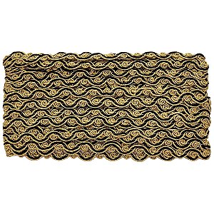 Galão 120 Dourado Com Preto 10mm Com 20 Metros Nybc