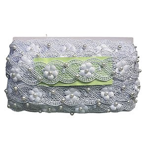 Renda Guipir RF-19 Branco 30mm Com 13,70 Metros Mantovani