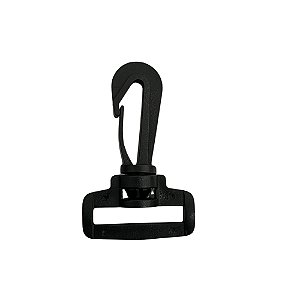 Mosquetão de Plástico Preto 25mm Com 10 Unidades Sanding