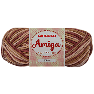 Fio Amiga 100 Gramas Cor 9193 Pingado Com 133 metros Círculo
