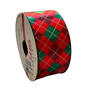 Fita Cetim 4600/9 Natal 38mm Cor 1888 Com 10 Metros Gitex
