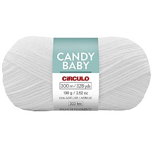 Fio Candy Baby 100% Acrílico Cor 0010 Com 300 Metros Círculo