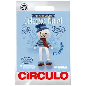 Kit Amigurumi Natal Boneco De Neve 2024 Cor 004 Círculo